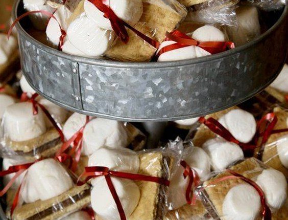 Rustic Country Smores Wedding Favors Roses Rings Weddings