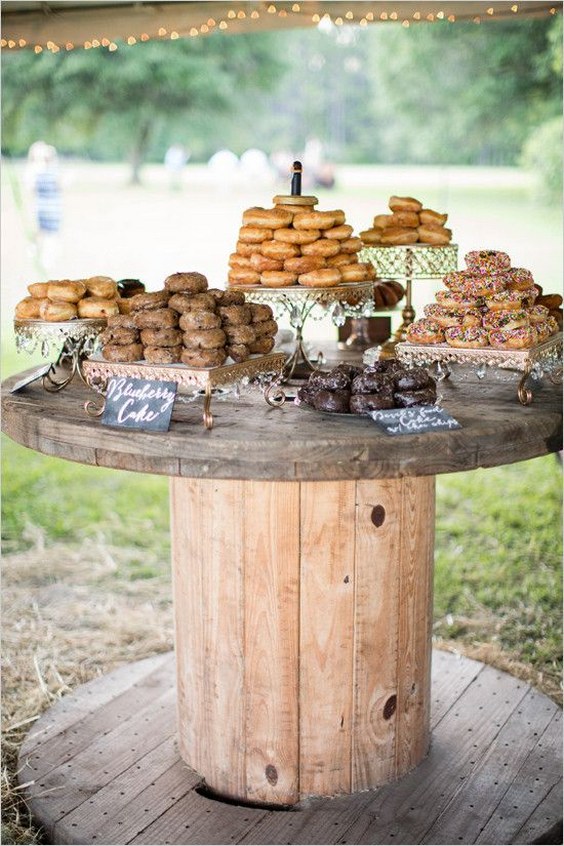 You HAVE To See The 20 Adorable Wedding Donut Bar Ideas | Roses & Rings