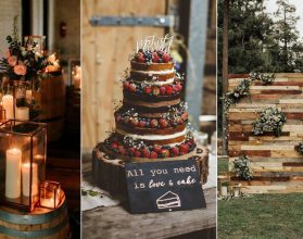 Country Rustic Wedding Cakes Were Loving Roses Rings