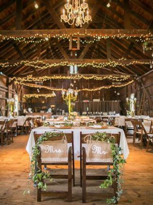 Top 20 Sweetheart Table Decor Ideas for Barn Weddings ️