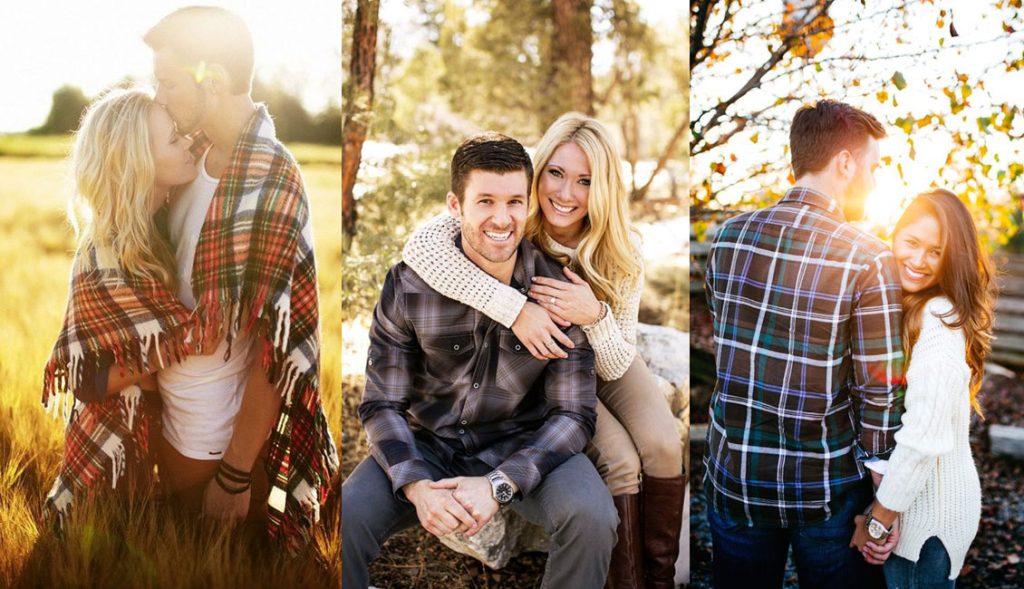 30 Super Captivating Fall Engagement Photos 2024 Roses & Rings