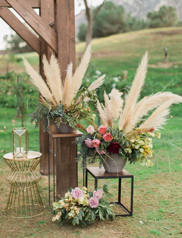 20 Bohemian Pampas Grass Wedding Ideas to Inspire You In 2019 | Roses ...