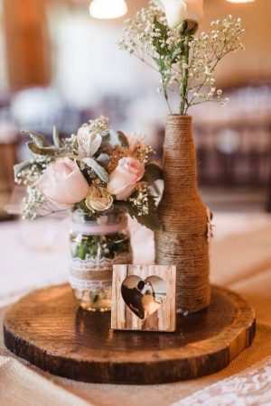 20 Rustic Tree Stump Wedding Centerpieces 2025 | R&R