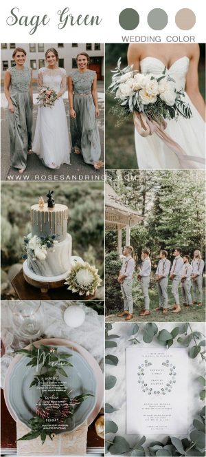 30+ Sage Green Wedding Color Ideas for 2024 | Roses & Rings