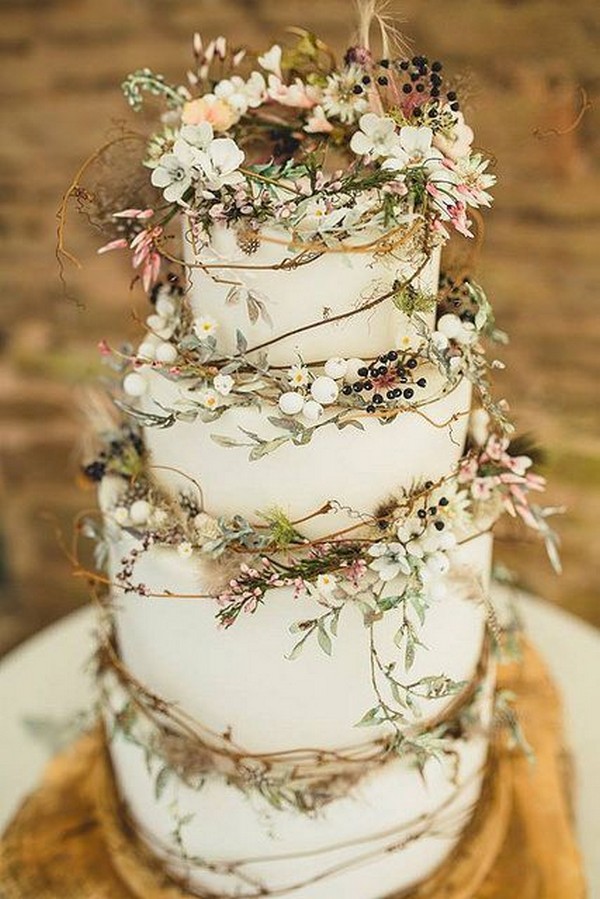 20 Country Rustic Wedding Cakes We’re Loving - SESO OPEN