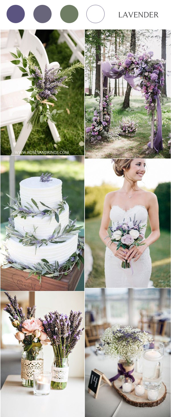 Lilac lavender purple wedding color ideas2