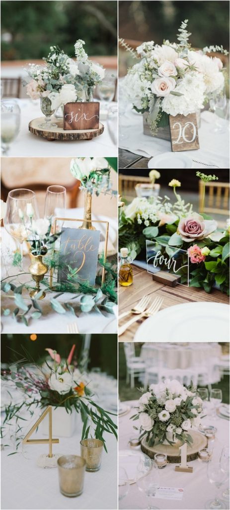 25 + Chic Simple Wedding Table Number Ideas for 2024