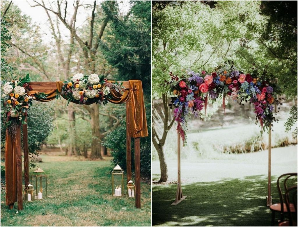 20 Outdoor Fall Wedding Arches For 2024 Roses Rings   Rustic Outdoor Fall Wedding Arches And Backdrops 1024x781 