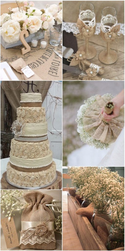 100 Rustic Country Wedding Ideas For 2024 Roses Rings   Rustic Burlap And Lace Wedding Ideas 512x1024 