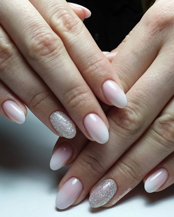 20 Pink White Wedding Nail Art Design Ideas | Roses & Rings