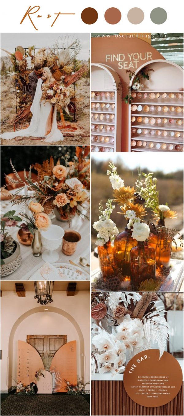 Top 10 Rust Terracotta Wedding Colors for Fall Wedding 2025