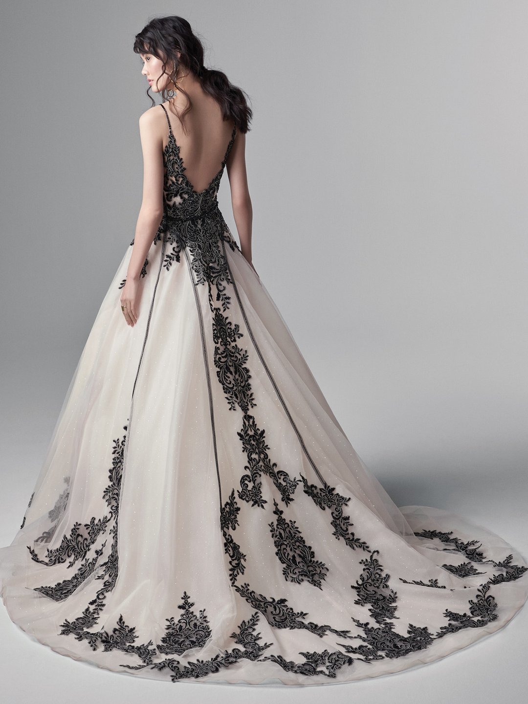 Black And White Wedding Dresses Roses Rings Weddings Fashion 