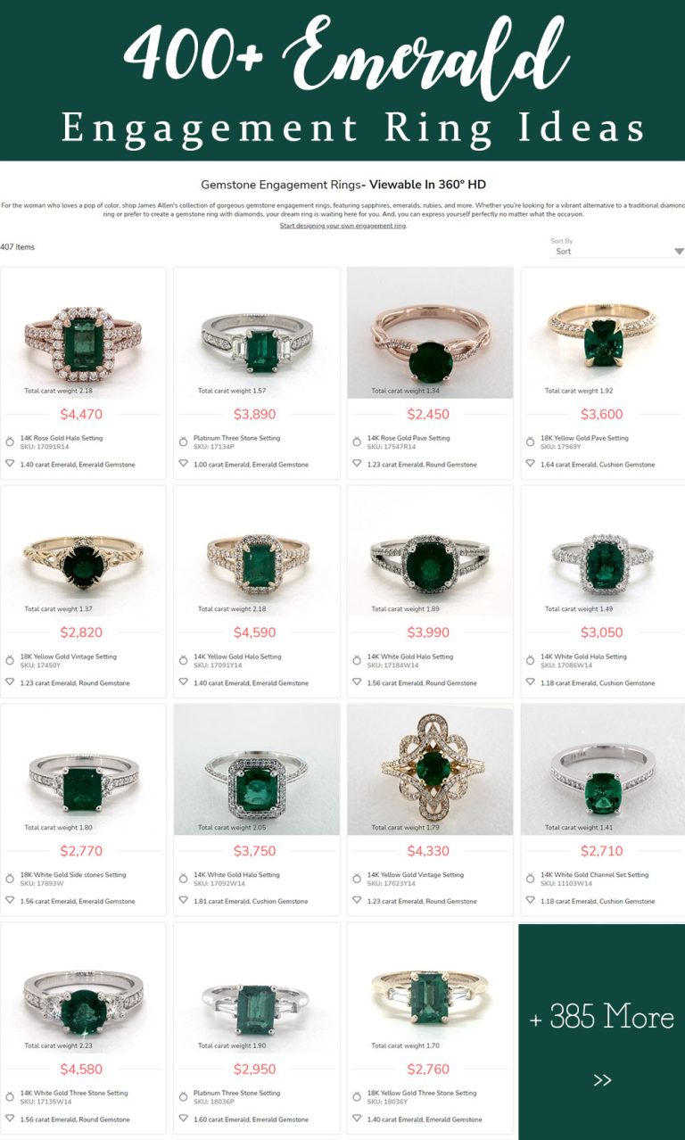 20 Green Emerald Engagement Rings 2024 💍