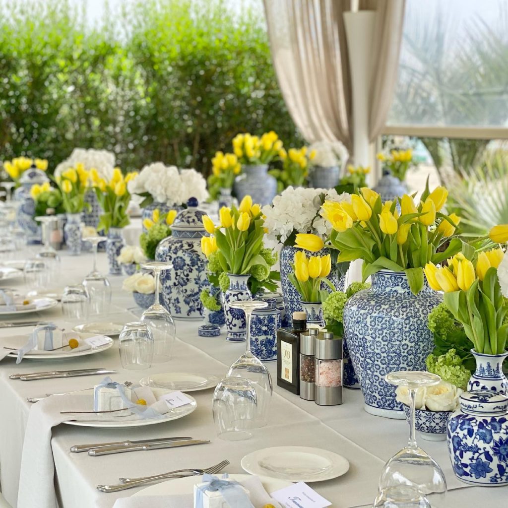 2024 Wedding Decor Trends Your Ultimate Shopping Guide   Blue Porcelain Wedding Centerpiece Via Flowersliving 1024x1024 